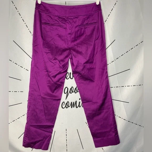 Ann Taylor Purple Ankle Pants - Picture 3 of 5